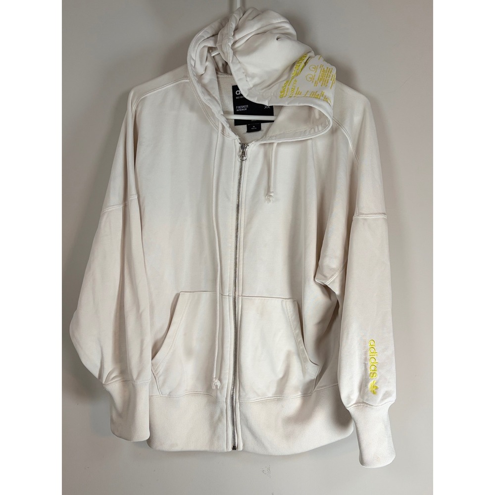 Adidas Originals Built For Purpose Full Zip Hoodie Off White Yellow F1825MXXX